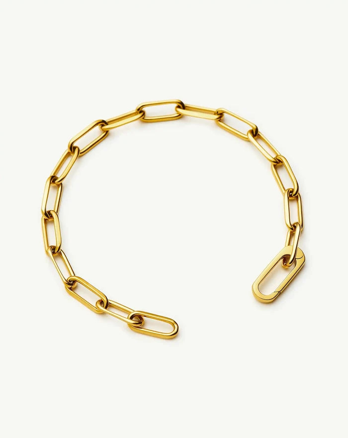 Classic Paperclip Chain Bracelet | 18k Gold Plated Bracelets Missoma