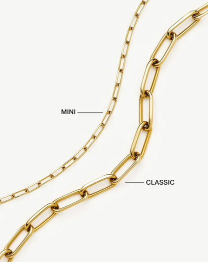 Classic Paperclip Chain Bracelet | 18k Gold Plated Bracelets Missoma
