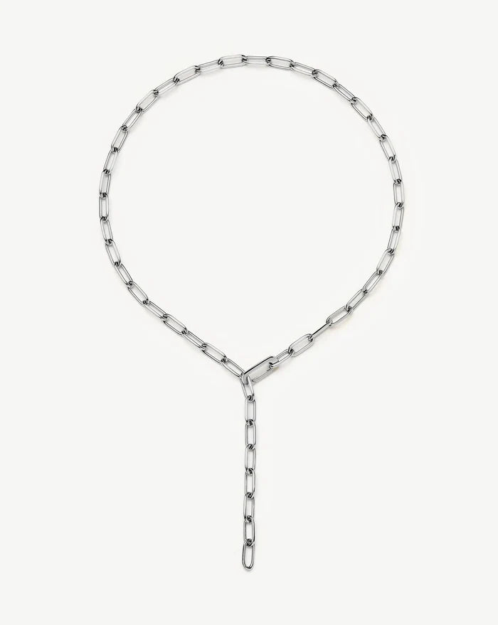 Classic Paperclip Chain Necklace | Platinum Plated Necklaces Missoma