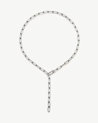 Classic Paperclip Chain Necklace | Platinum Plated Necklaces Missoma
