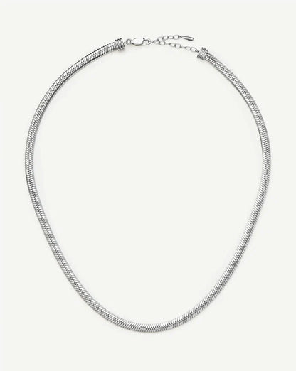 Classic Snake Chain Necklace | Platinum Plated Necklaces Missoma