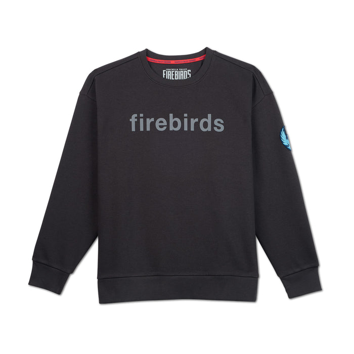 Coachella Valley Firebirds Womens Washed Black Crewneck