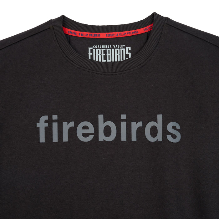 Coachella Valley Firebirds Womens Washed Black Crewneck