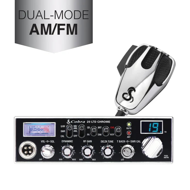 Cobra 29 LTD Chrome AM/FM CB Radio | Right Channel Radios
