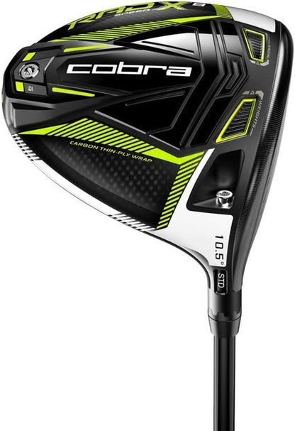 Cobra Golf 2021 Mens Radspeed XB Driver Gloss Black Turbo Yellow Right Regular Fujikura Motore XF3 10.5deg