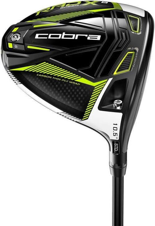 Cobra Golf 2021 Mens Radspeed XB Driver Gloss Black Turbo Yellow Right Regular Fujikura Motore XF3 10.5deg
