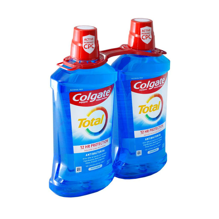 Colgate Total Advanced Pro-Shield Mouthwash, Peppermint, 2 Units / 1 L 383848 Ebuystt