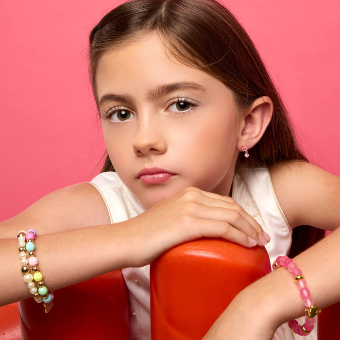 Color Me Happy Pink Ballet Shoe Bracelet