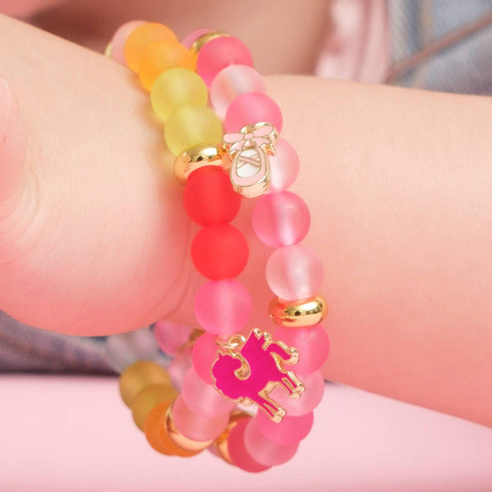 Color Me Happy Pink Ballet Shoe Bracelet