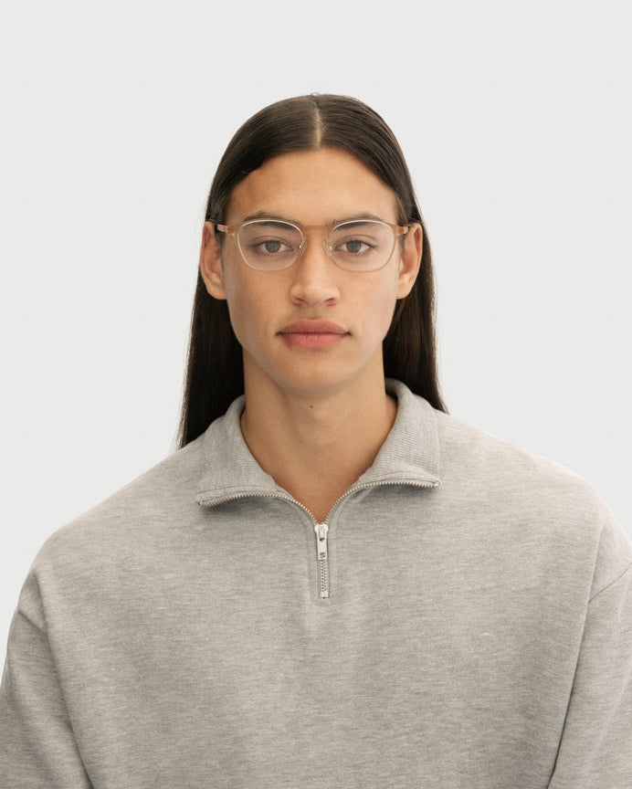 lifestyle-Palomino::men Columbus Eyeglasses square nude plastic