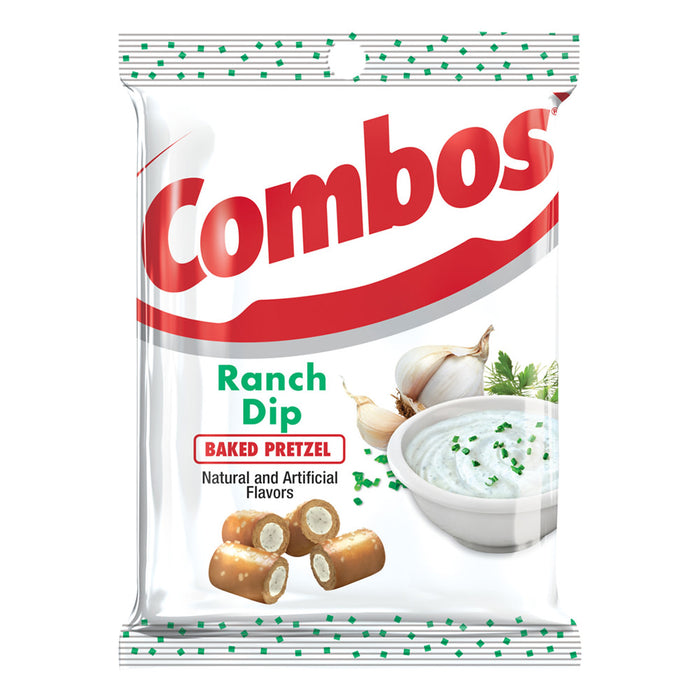 Combos Ranch Dip Flavored Snacks Peg Bag - 12 Count