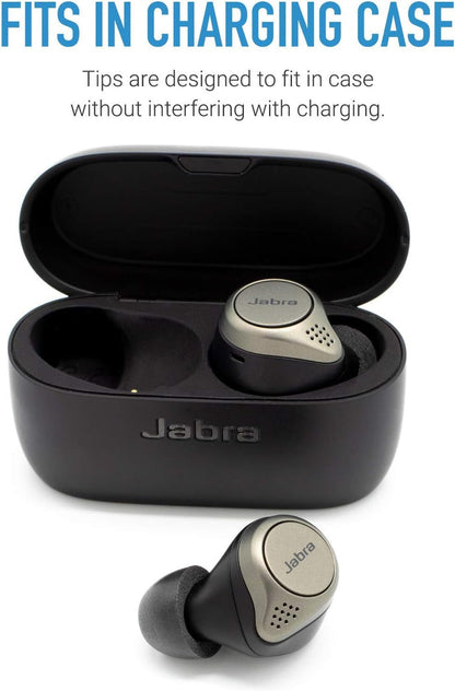 COMPLY TrueGrip Memory Foam Replacement Earbud Tips for Jabra 65T & 75T Earphone Devices Small 3 Pairs