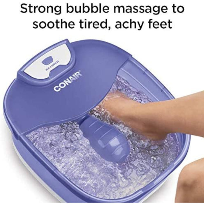 CONAIR Heat Sense Foot And Pedicure Spa With Heated Bubble Massage - FB90C