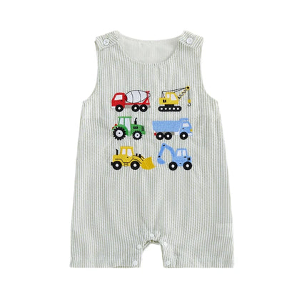 CONSTRUCTION VEHICLES Romper