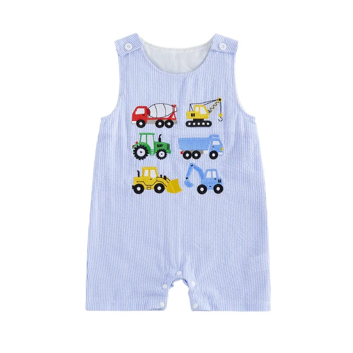 CONSTRUCTION VEHICLES Romper
