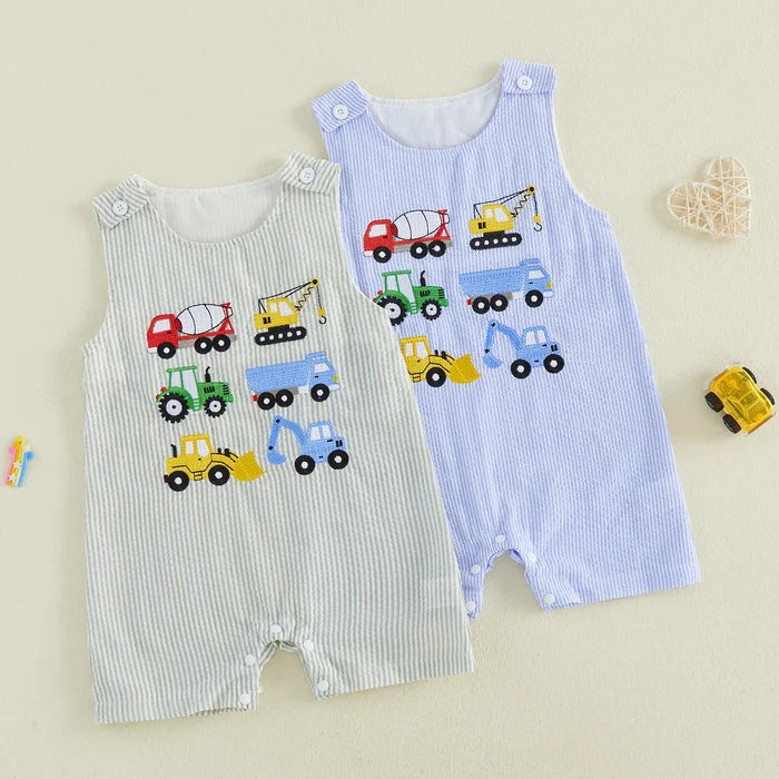 CONSTRUCTION VEHICLES Romper