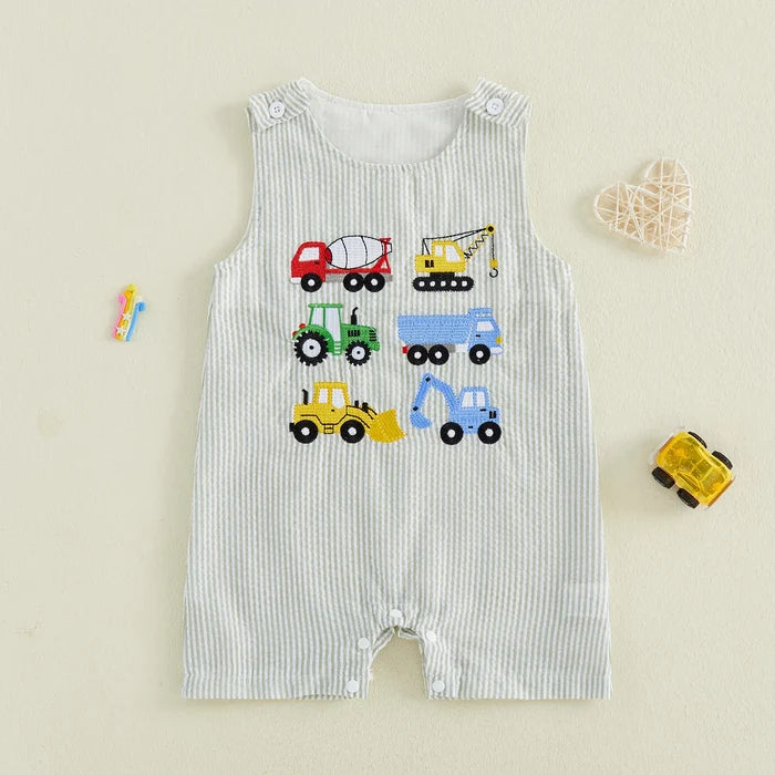 CONSTRUCTION VEHICLES Romper