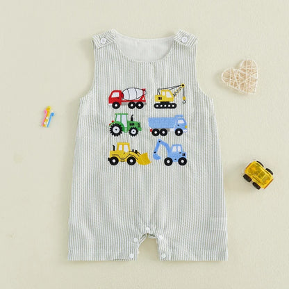 CONSTRUCTION VEHICLES Romper