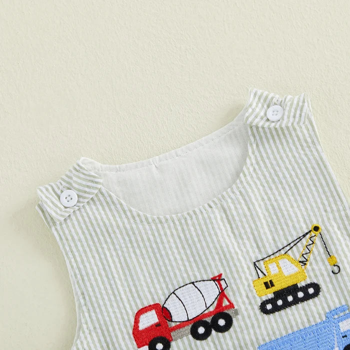 CONSTRUCTION VEHICLES Romper