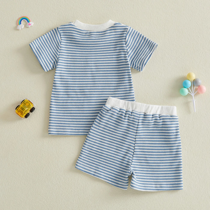 CONSTRUCTION VEHICLES Striped Outfit