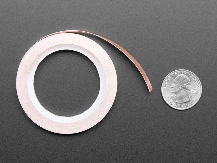 Copper Foil Tape with Conductive Adhesive - 6mm x 5 meters long by The Pi Hut - The Pi Hut