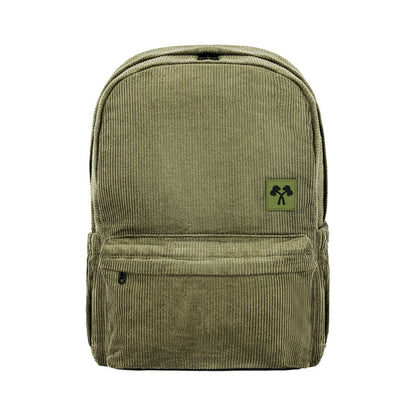 Corduroy Backpack and Beanie