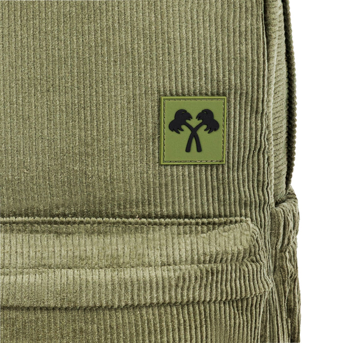 Corduroy Backpack and Beanie