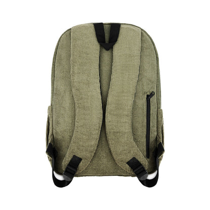 Corduroy Backpack and Beanie