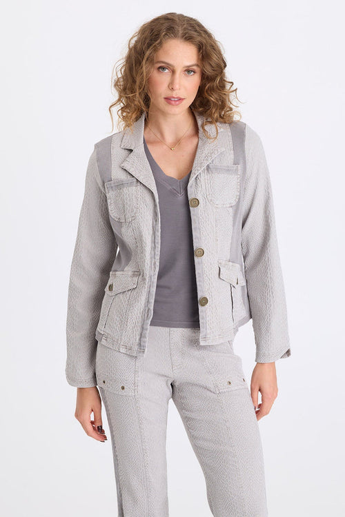 XCVI Cornelia Jacquard Fitted Blazer
