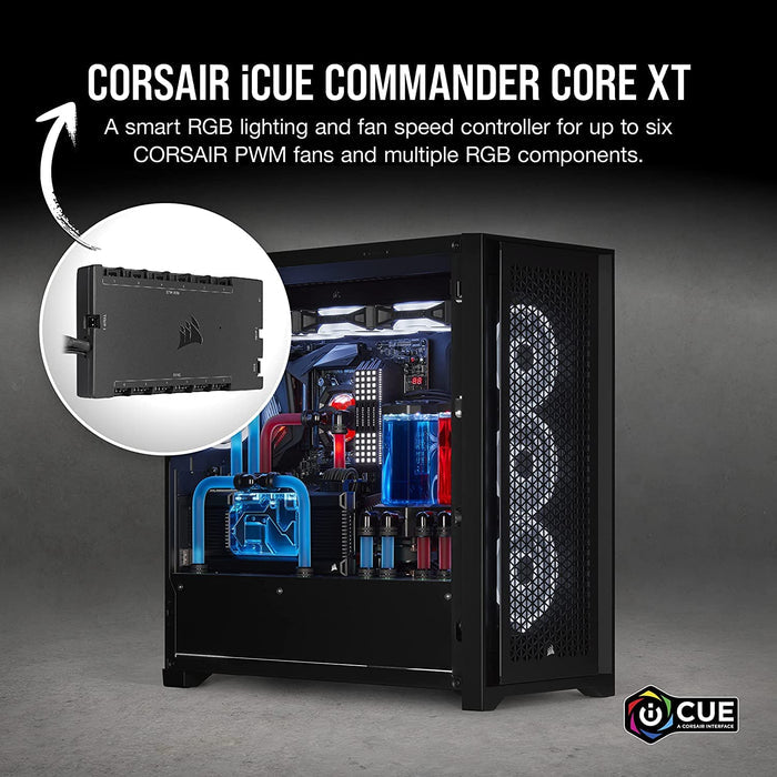CORSAIR iCUE COMMANDER CORE XT Digital Fan Speed And RGB Lighting Controller Black