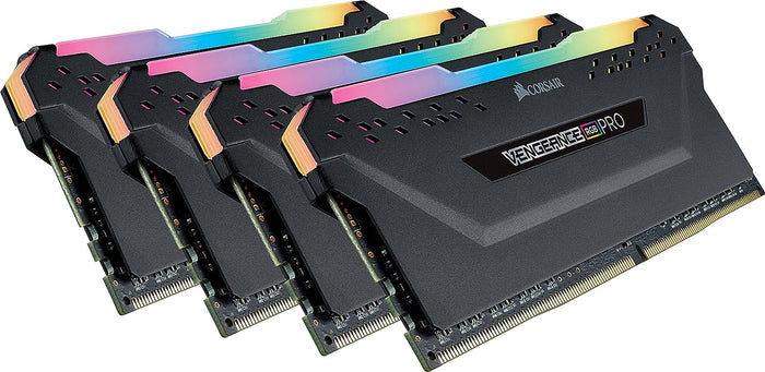 CORSAIR VENGEANCE RGB PRO 32GB 4x8GB DDR4 2666MHz C16 LED Desktop Memory Black