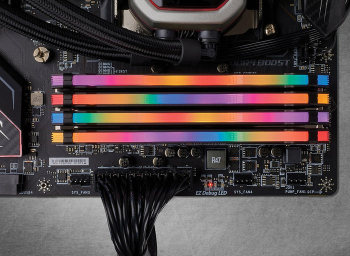 CORSAIR VENGEANCE RGB PRO 32GB 4x8GB DDR4 2666MHz C16 LED Desktop Memory Black