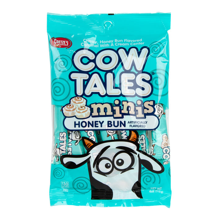Cow Tales Honey Bun Mini Candy Peg Bag - 12 Count