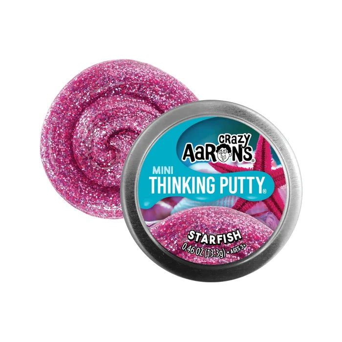 Crazy Aarons Starfish Mini 2 Inch Thinking Putty Tin