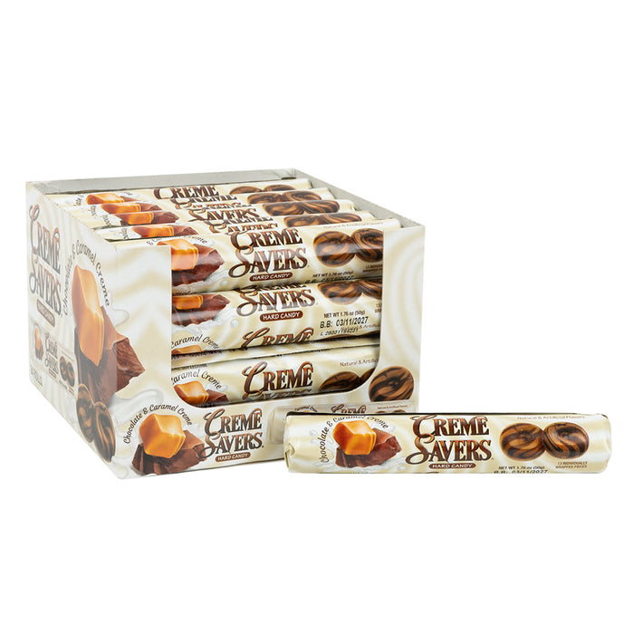 Creme Savers Chocolate and Caramel Hard Candy Rolls - 24 Count