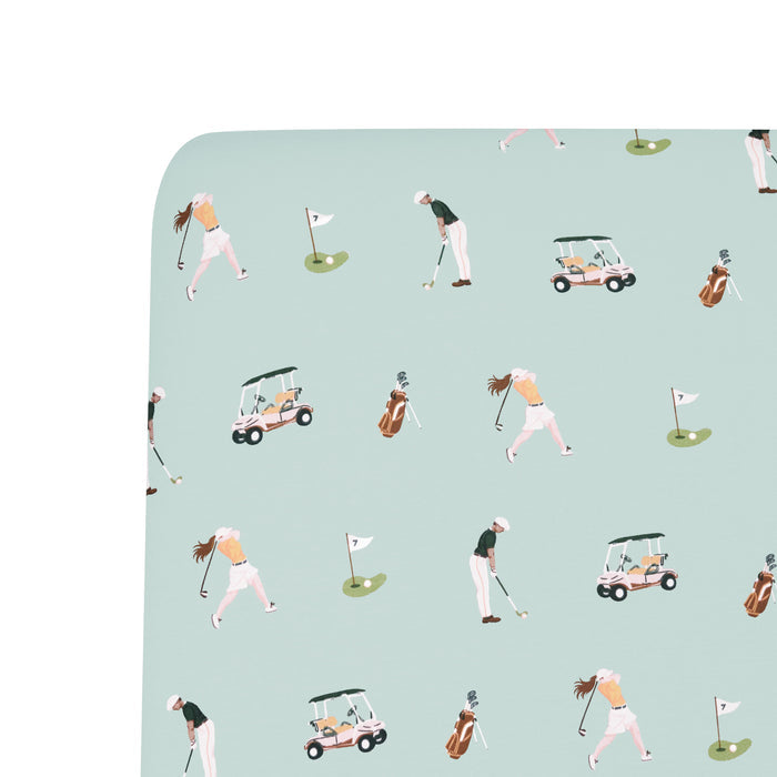 Bamboo Crib Sheet in Golf