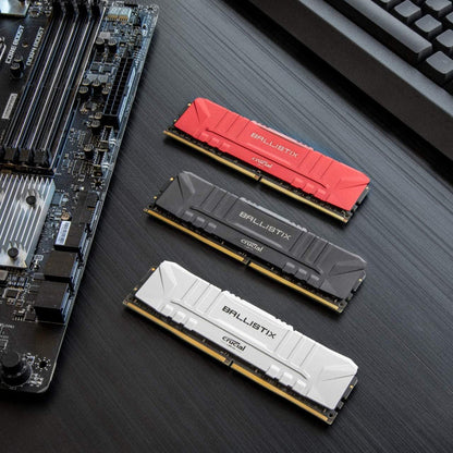Crucial BL8G36C16U4W Ballistix 3600 MHz DDR4 DRAM Desktop Gaming Memory Kit White 16GB 8GBx2
