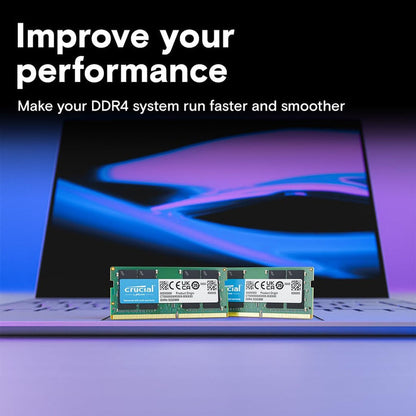 Crucial RAM 8GB DDR4 3200MHz CL22 Laptop Memory CT8G4SFRA32A Green