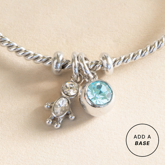 Crystal Boy Interchangeable Charm