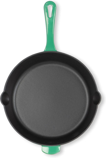 CUISINART CI22-24SGNC 10" (25cm) Cast Iron Round Fry Pan in Sea Green
