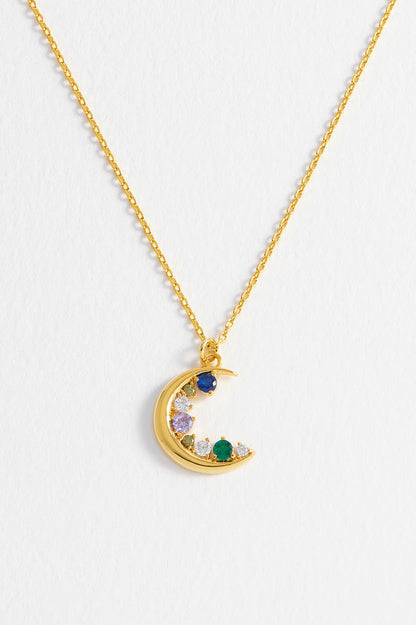CZ Moon Pendant