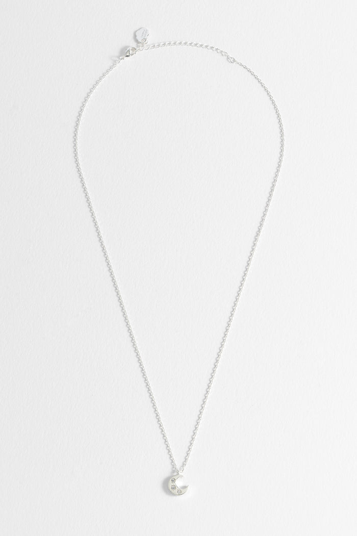 CZ Moon Pendant