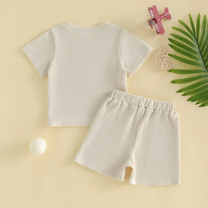 DADDY'S CADDY Waffle Knit Outfit