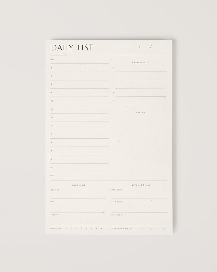 Daily List Pad