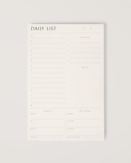Daily List Pad
