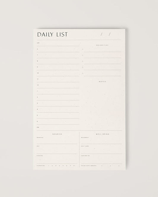 Daily List Pad