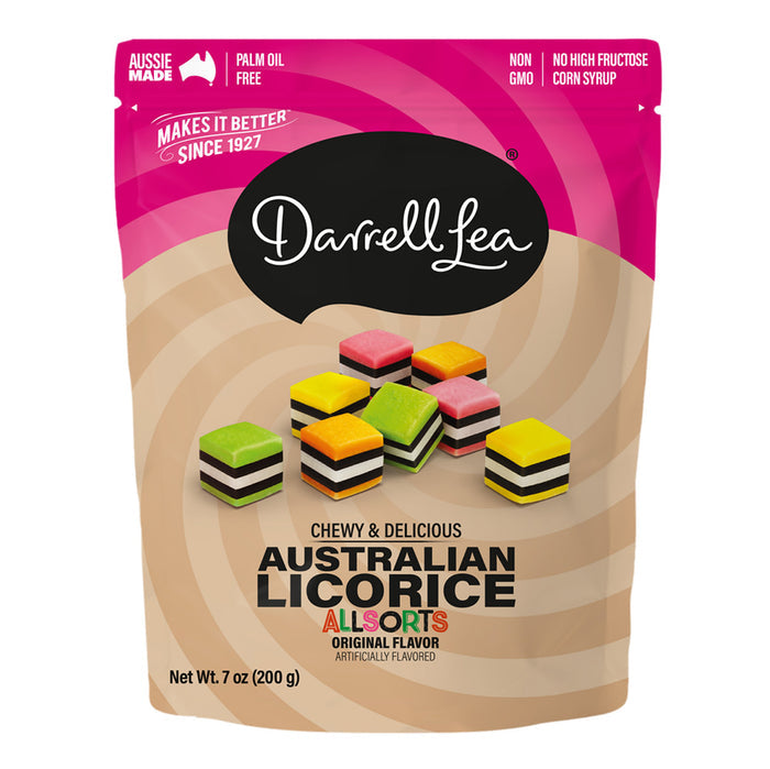 Darrell Lea Allsorts Liquorice 7oz Peg Bag - 8ct