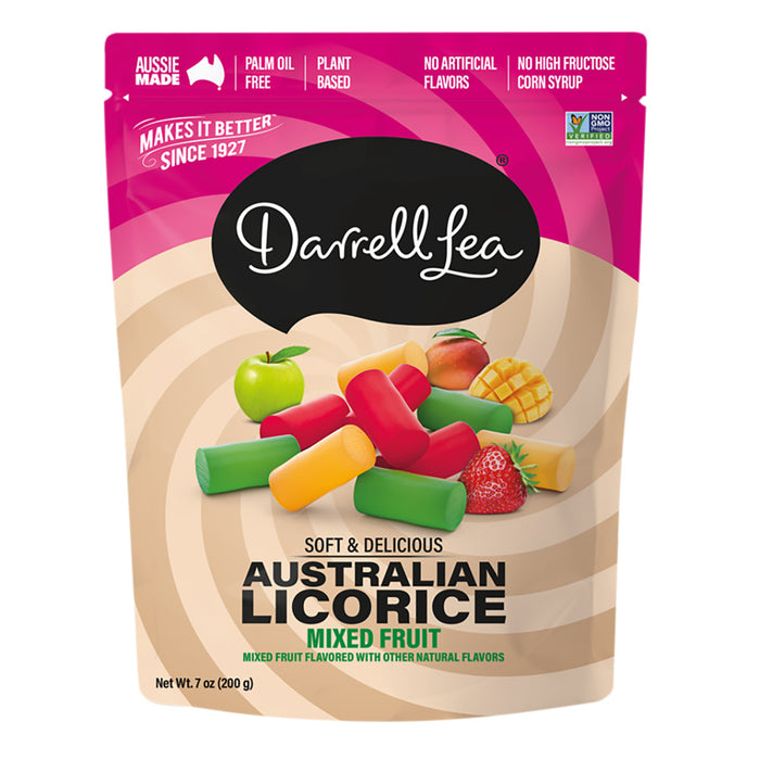 Darrell Lea Licorice Mixed Flavors 7oz Peg Bag - 8ct