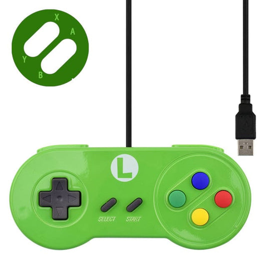 Data Frog "SNES" Style USB Gamepad - Green [Discontinued] by ModMyPi - The Pi Hut