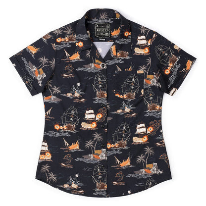 RSVLTS XS RSVLTS Women's Short Sleeve Shirt Days of Plunder – Women's KUNUFLEX Short Sleeve Shirt Days of Plunder – Women's KUNUFLEX Short Sleeve Shirt